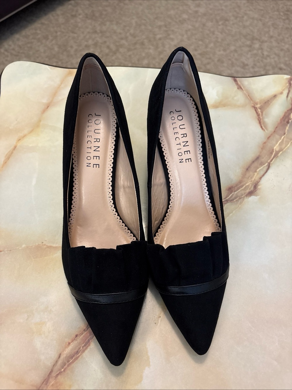 Journee Collection Womens Marek Black Pumps Heels 8.5 New in Box